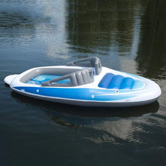 6-Person Inflatable Bay Breeze Boat Island Party Island