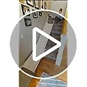 Stairslide Original Stair Mounted Kids Indoor Home Staircase Slide Playset with Self Anchoring Non Slip Grips for 9 to 12 Stairs, Cream