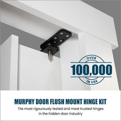 MURPHY DOOR Hidden Hinge Hardware - Easy DIY Hidden Door System, Heavy Duty Swinging Door Hinge for Secret Door or Hidden Door Bookcase, Up to 300 lbs