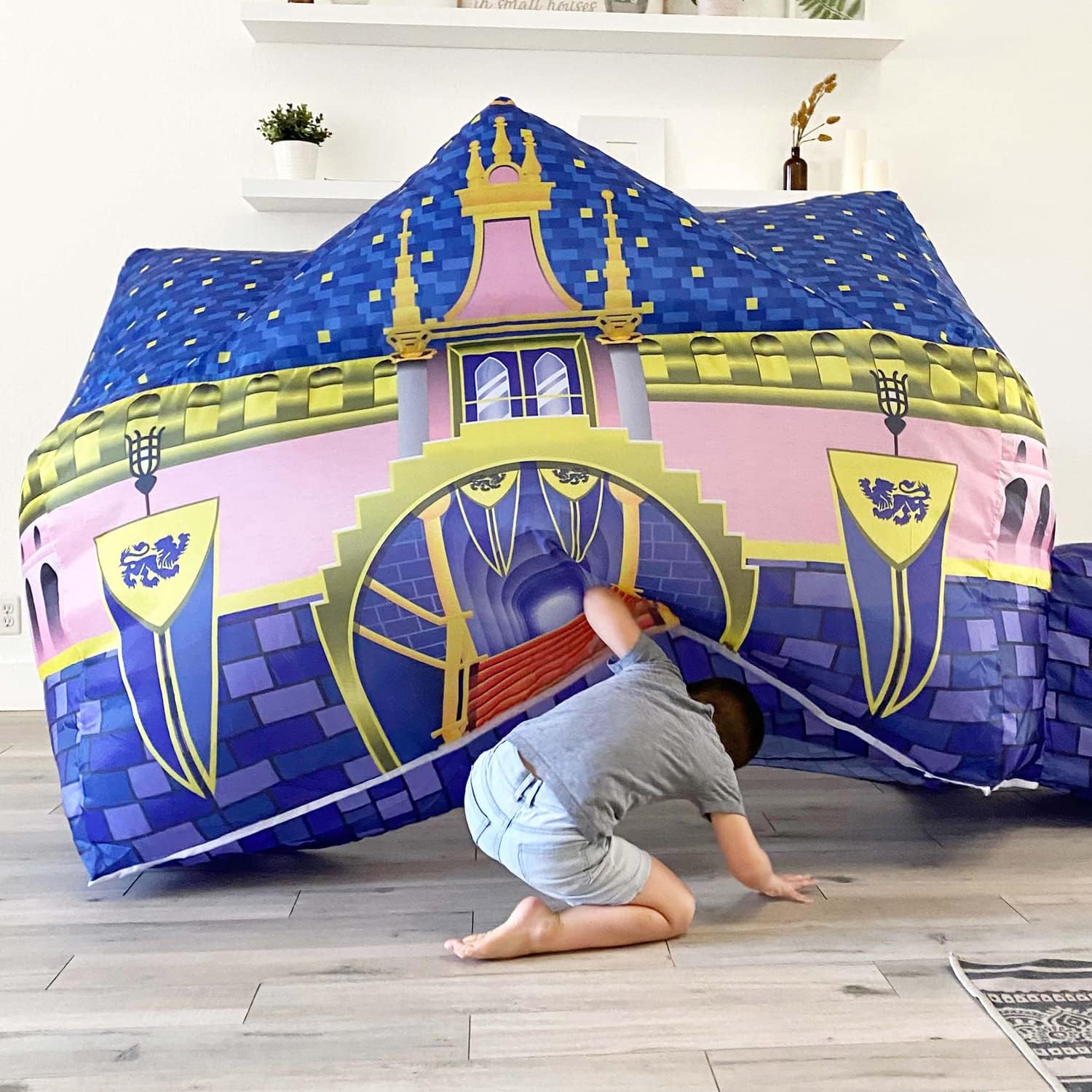 AIR FORT The Original Build A Fort in 30 Seconds, Inflatable Fort for Kids (Digi Camo)